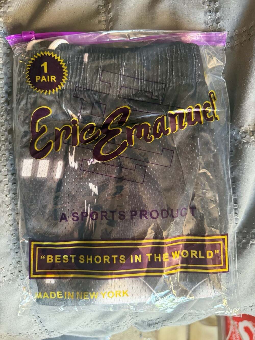 Eric Emanuel EE Black Skyline Mesh Basketball Shorts